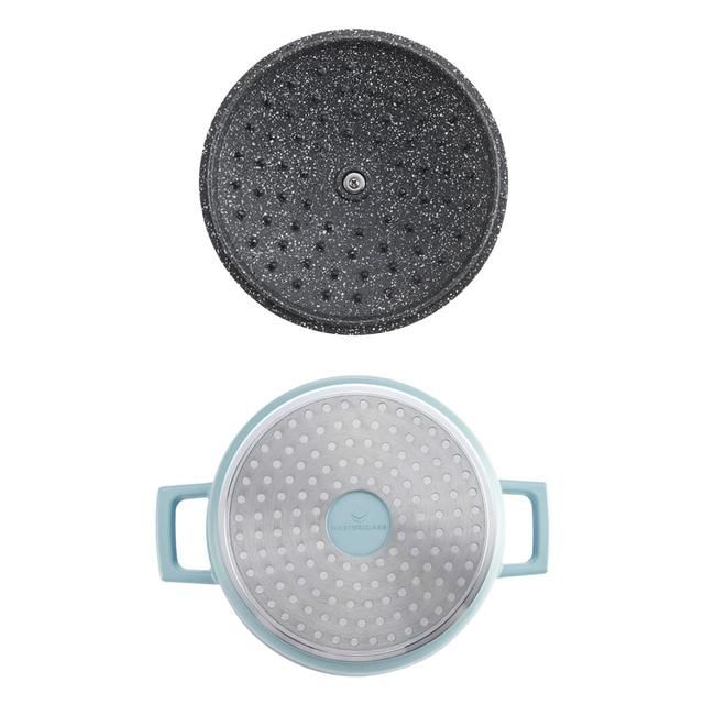 MasterClass Sky Blue Cast Aluminium Casserole Dish 2.5L