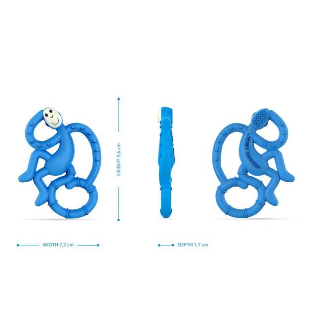 Matchstick Monkey Mini Monkey Teether - Blue