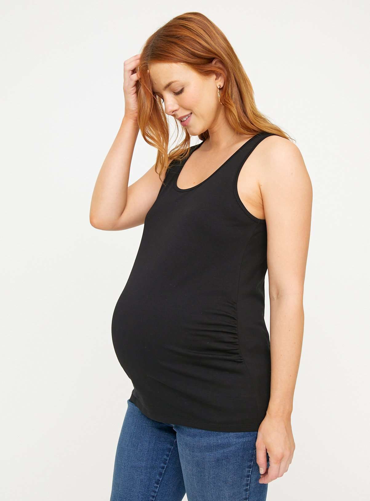 MATERNITY Plain Sleeveless Vest Top 2 Pack 22