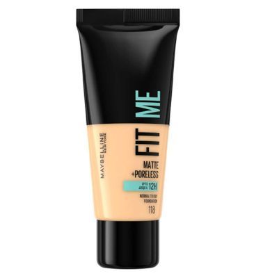 Maybelline Fit Me Matte & Poreless Liquid Foundation 30ml 118 Light Beige