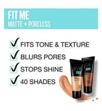 Maybelline Fit Me Matte & Poreless Liquid Foundation 30ml