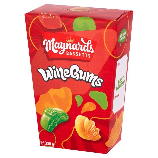 Maynards Bassetts Wine Gums Sweets Carton 350g