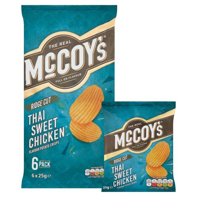 McCoy's Thai Sweet Chicken Multipack Crisps 6 per pack