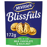 McVitie's Blissfuls Belgian Milk Chocolate & Hazelnut Biscuits 172g
