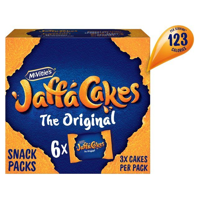 McVitie's Jaffa Cakes Original Biscuits Snack Pack 6 x 3 Cakes 198g