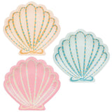 Mermaid Shell Recyclable Paper Plates 12 per pack