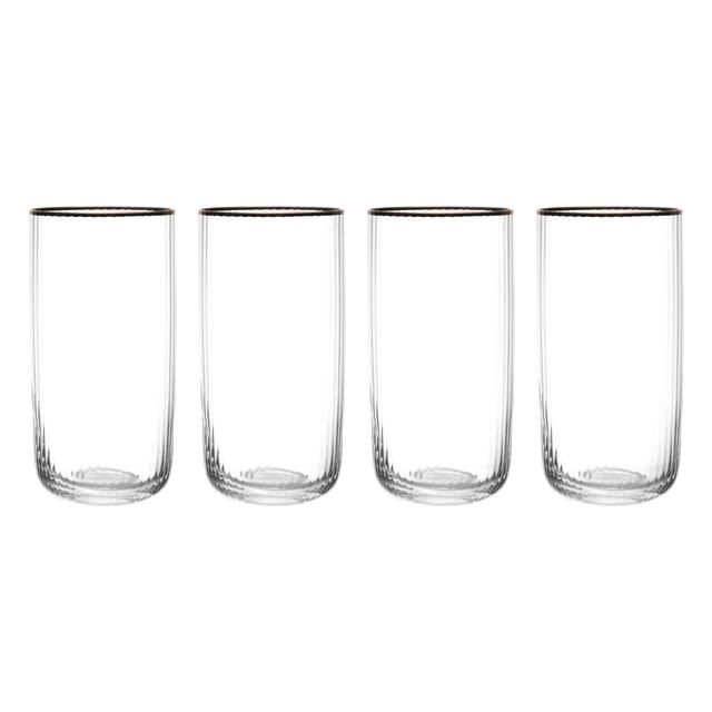 Mikasa Sorrento 4pc Highball Glasses 510ml Gift boxed 4 per pack
