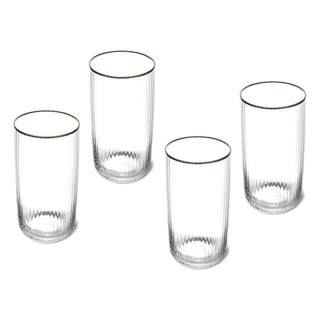 Mikasa Sorrento 4pc Highball Glasses 510ml Gift boxed 4 per pack