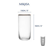 Mikasa Sorrento 4pc Highball Glasses 510ml Gift boxed 4 per pack