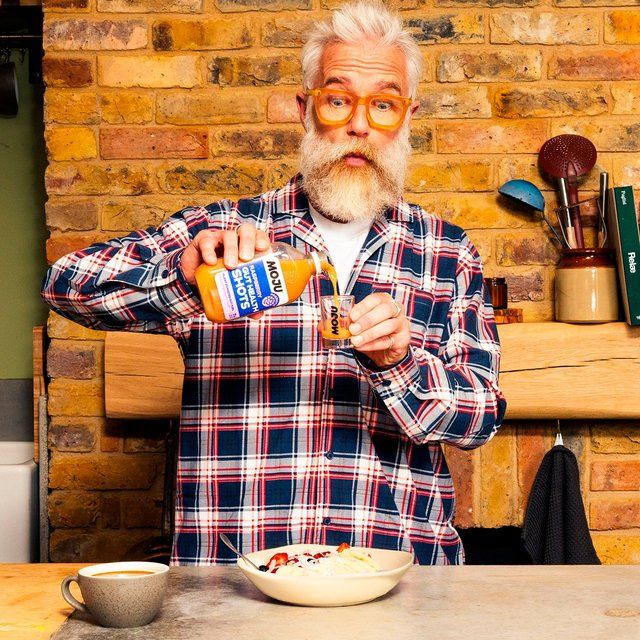 MOJU Raspberry Gut Health Dosing Bottle 7x Shots 420ml