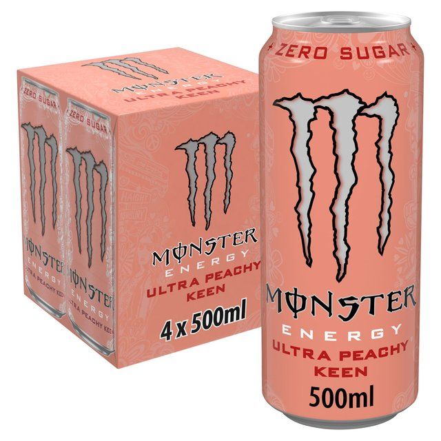 Monster Peachy Keen 4 x 500ml