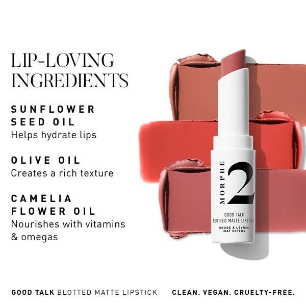 Morphe 2 Good Talk Soft Matte Lipstick - Red Sunset 3G