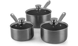 Morphy Richards 3 Piece Aluminium Pan Set - Titanium