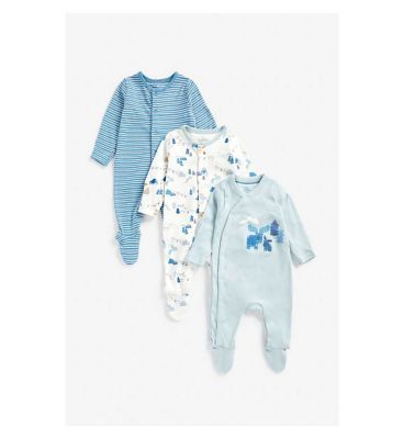 Mothercare Alpine All-in-Ones - 3 Pack