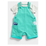 Mothercare Dinosaur Bibshorts and Bodysuit Set