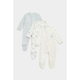 Mothercare My First Baby Sleepsuits - 3 Pack