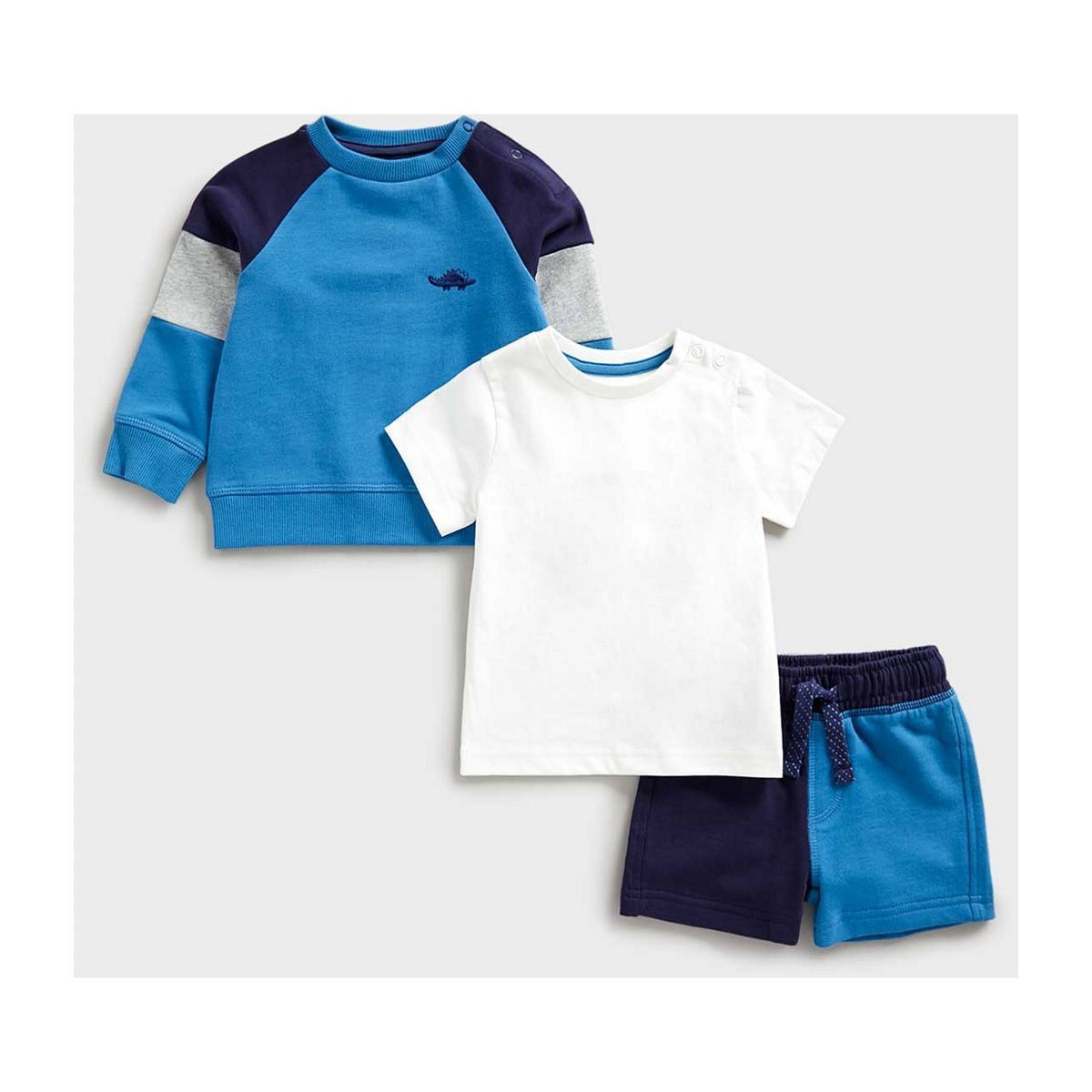 Mothercare Shorts, Sweat Top and T-Shirt Set