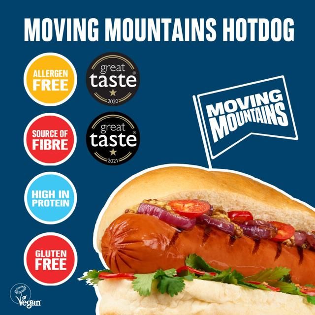 Moving Mountains Plant-Based Hot Dogs   4 x 60g