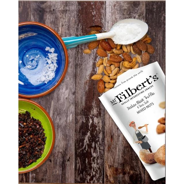 Mr Filbert's Italian Black Truffle & Sea Salt Mixed Nuts   100g