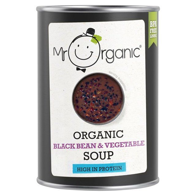 Mr Organic Black Bean & Vegetable Soup 400g