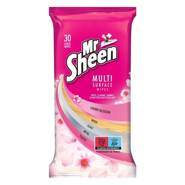Mr Sheen Cherry Blossom Bio-Degradable Wipes 30 per pack