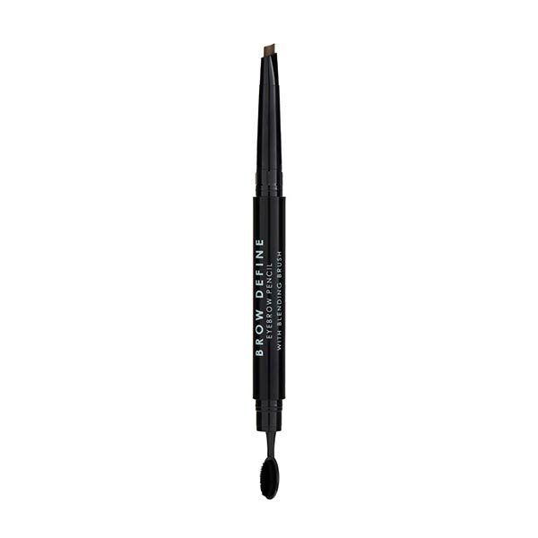 MUA Brow Define Brow Pencil W/Blending Brush Black 001 Mid Brown 004