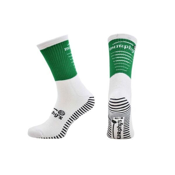 Murphys Adult Pro Mid GAA Socks (9-12) Green/White / 1EA
