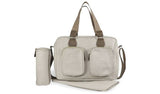 My Babiie Deluxe Changing Bag - Oatmeal Herringbone