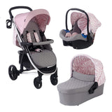 My Babiie MB200+ Dani Dyer Pink & Grey Marbled Travel System