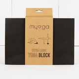 Myga Extra Large Foam Yoga Block - Royal Blue Black