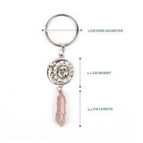 Myga Keyring - Sun Moon & Rose Quartz