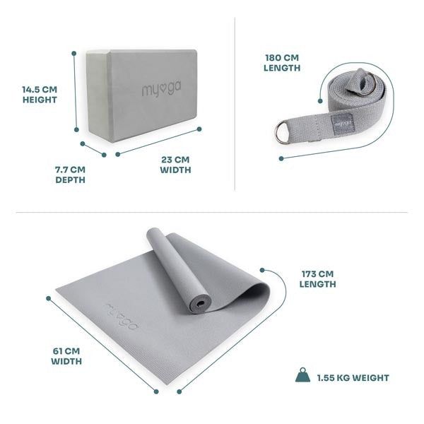 Myga Yoga Starter Kit - Grey