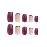 Nail HQ Pretty In Plum Square Nails
