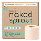 Naked Sprout Extra Long Unbleached Bamboo Toilet Roll 24 per pack