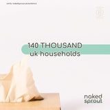 Naked Sprout Unbleached Bamboo Facial Tissues 100 per pack