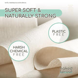 Naked Sprout Unbleached Bamboo Toilet Roll 6 per pack