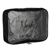 Nanshy Travel Organiser Clear Makeup Bag (Transparent/Black)