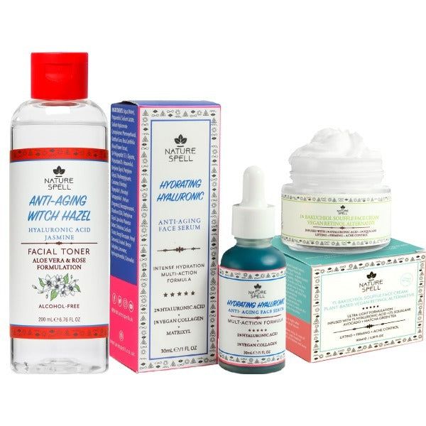 Nature Spell Hyaluronic Acid Anti-Aging Skincare Set