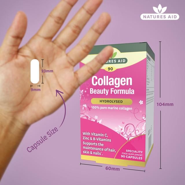 Natures Aid Collagen Beauty Formula Supplement Capsules 90 per pack