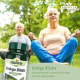 Natures Aid Ginkgo Biloba Supplement Tablets 6000mg 90 per pack