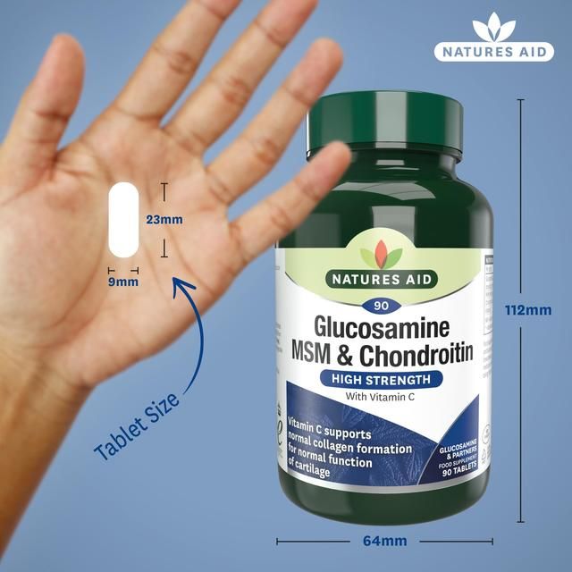 Natures Aid Glucosamine MSM & Chondroitin 90 per pack