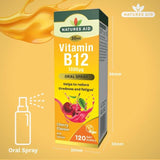 Natures Aid Vitamin B12 1000iu Oral Spray (Cherry Flavour) 30ml