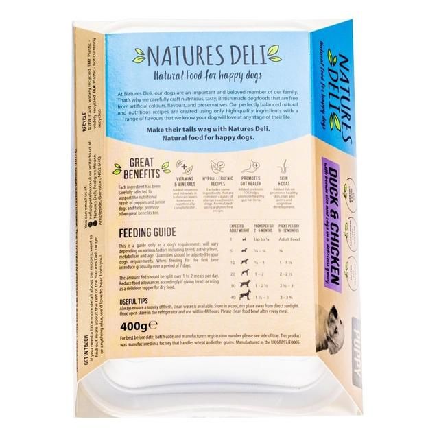 Natures Deli Puppy Wet Dog Food 400g