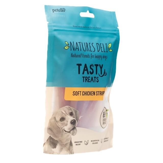 Natures Deli Soft Chicken Strips Dog Treats 100g