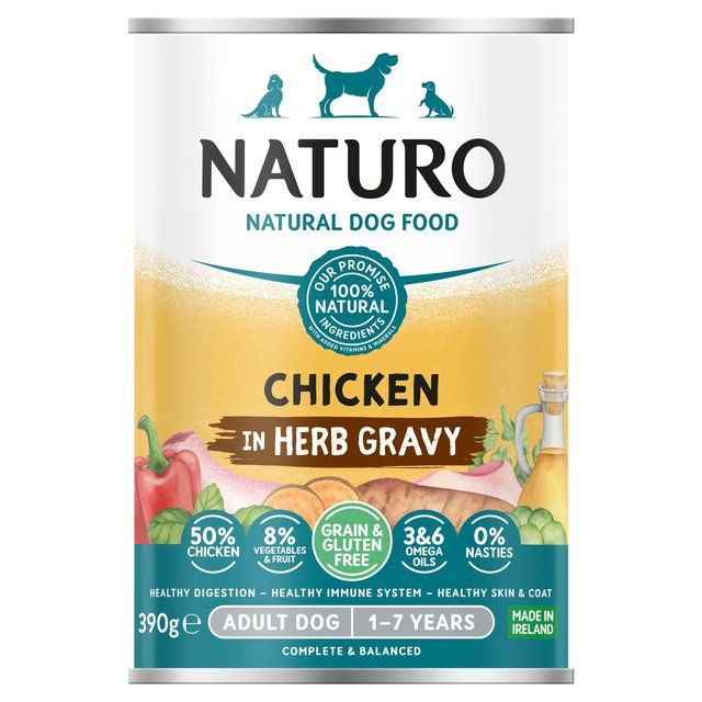Naturo Grain & Gluten Free Chicken in Herb Gravy 390g