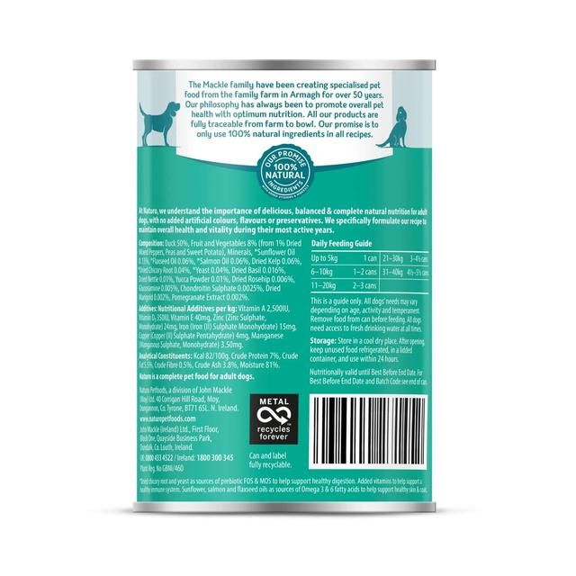 Naturo Grain & Gluten Free Duck in Herb Gravy 390g