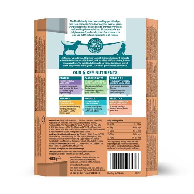 Naturo Senior Turkey with Rice 400g