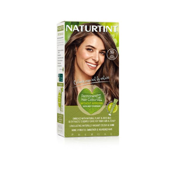 Naturtint Permanent Hair Colour Gel 5C Light Copper Chestnut Light Golden Chestnut 5G