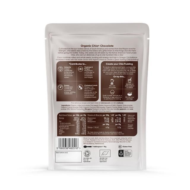 Naturya Organic Chocolate Chia+ Pudding 175g