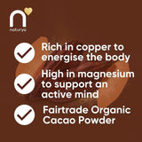 Naturya Organic Fair Trade Cacao Powder 125g